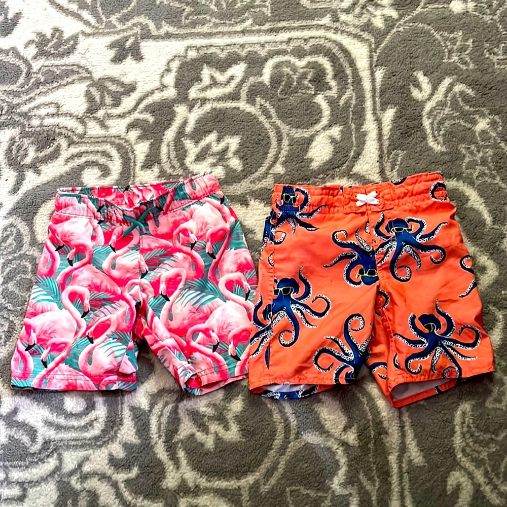 Lot of two 5T boys Old Navy swim trunks